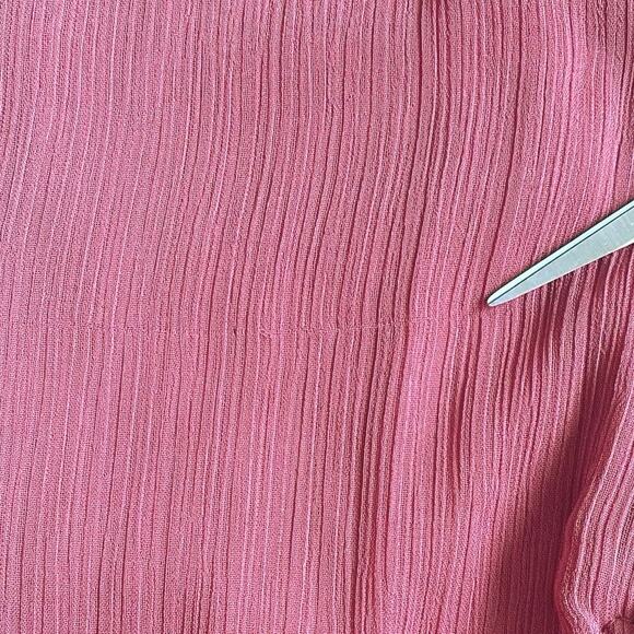 ZARA Georgette Ruffled Midi Dress Size M Dusty Pink Mauve‎ Romantic Feminine - Picture 10 of 13